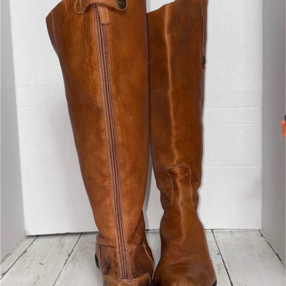 Sam Edelman Tan Leather Knee-High Boots - Picture 4 of 8
